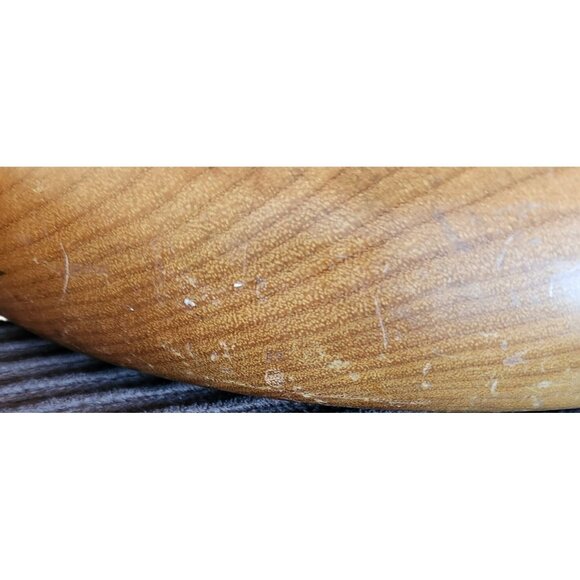 Vintage Rare Wood Nut Cracker with Double bowl, Wood Cracker with brass ends and - Picture 4 of 5